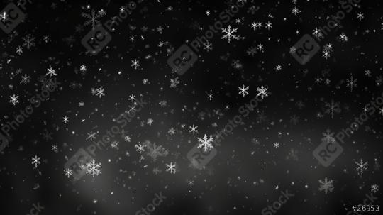 Numerous snowflakes dispersed across a wide dark sky
  : Stock Photo or Stock Video Download rcfotostock photos, images and assets rcfotostock | RC Photo Stock.: