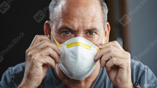 Old man wearing an anti virus protection mask to prevent others from corona COVID-19 and SARS cov 2 infection  : Stock Photo or Stock Video Download rcfotostock photos, images and assets rcfotostock | RC Photo Stock.:
