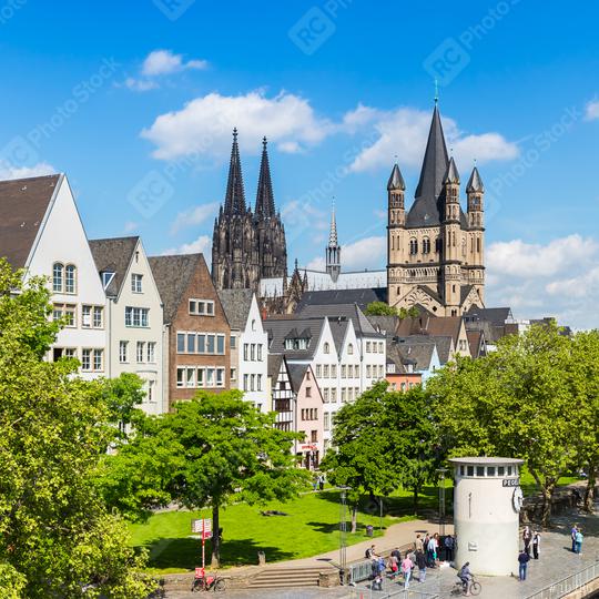 old town of cologne with Cologne cathedral  : Stock Photo or Stock Video Download rcfotostock photos, images and assets rcfotostock | RC Photo Stock.:
