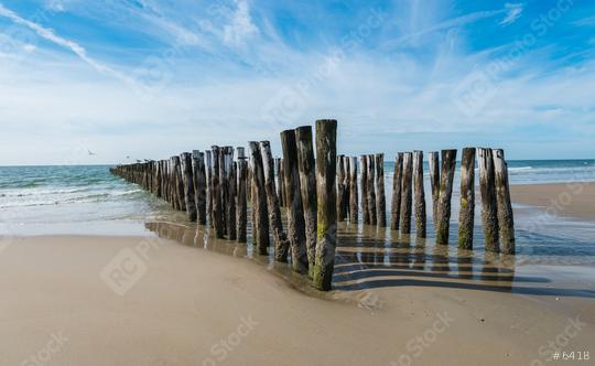 old Wave breaker on the beach  : Stock Photo or Stock Video Download rcfotostock photos, images and assets rcfotostock | RC Photo Stock.: