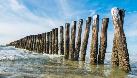 old wooden wave breakers at the beach  : Stock Photo or Stock Video Download rcfotostock photos, images and assets rcfotostock | RC Photo Stock.: