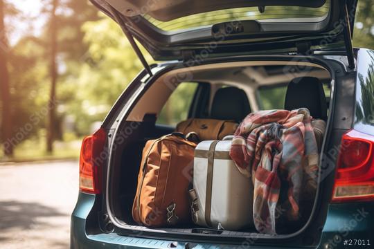Open car trunk filled with bags and travel items
  : Stock Photo or Stock Video Download rcfotostock photos, images and assets rcfotostock | RC Photo Stock.: