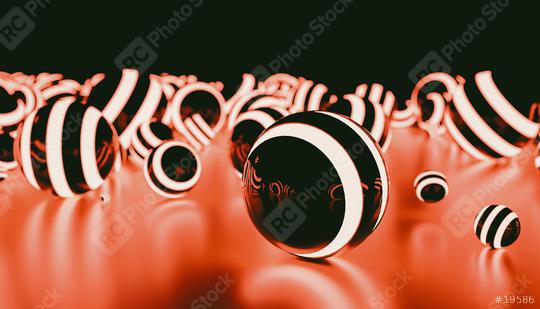 orange glowing spheres in random position with light effect in the dark - futuristic background - 3D rendering  : Stock Photo or Stock Video Download rcfotostock photos, images and assets rcfotostock | RC Photo Stock.: