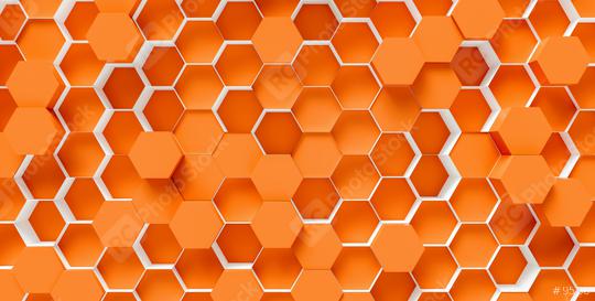 orange Hexagon Background - 3D rendering - Illustration   : Stock Photo or Stock Video Download rcfotostock photos, images and assets rcfotostock | RC Photo Stock.: