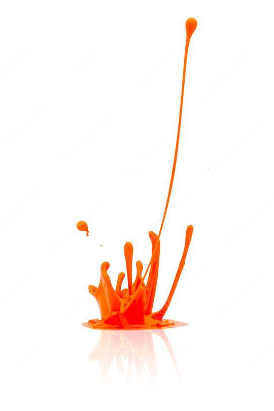 orange paint splashing isolated on white  : Stock Photo or Stock Video Download rcfotostock photos, images and assets rcfotostock | RC Photo Stock.: