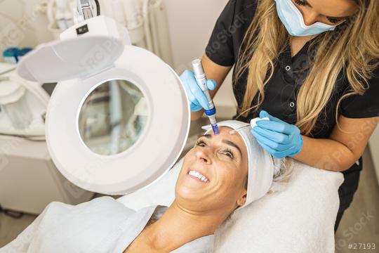 osmetologist making mesotherapy injection with dermapen on face for rejuvenation on the spa center or cosmetology salon.   : Stock Photo or Stock Video Download rcfotostock photos, images and assets rcfotostock | RC Photo Stock.: