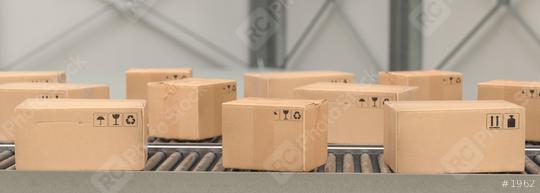 Packages delivery, packaging service and parcels, cardboard boxes on conveyor belt in warehouse, transportation system concept image  : Stock Photo or Stock Video Download rcfotostock photos, images and assets rcfotostock | RC Photo Stock.: