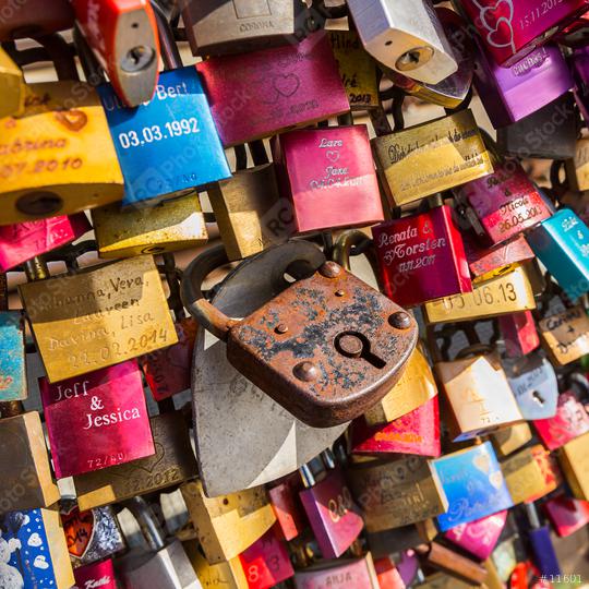 padlocks closeup at cologne  : Stock Photo or Stock Video Download rcfotostock photos, images and assets rcfotostock | RC Photo Stock.: