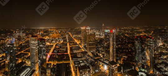 Panorama of Frankfurt am Main (Germany) at  night  : Stock Photo or Stock Video Download rcfotostock photos, images and assets rcfotostock | RC Photo Stock.: