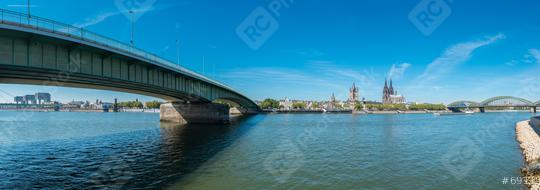 panorama of the  Rhine River at cologne  : Stock Photo or Stock Video Download rcfotostock photos, images and assets rcfotostock | RC Photo Stock.: