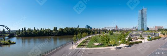 Panorama view of the European Central Bank in Frankfurt  : Stock Photo or Stock Video Download rcfotostock photos, images and assets rcfotostock | RC Photo Stock.: