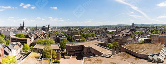 panoramic view of aachen city at summer  : Stock Photo or Stock Video Download rcfotostock photos, images and assets rcfotostock | RC Photo Stock.: