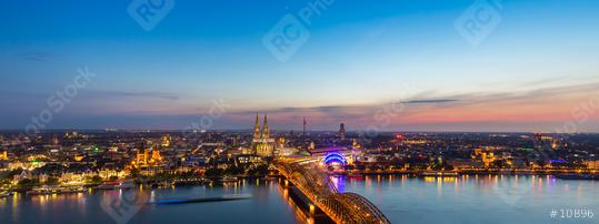 panoramic view of cologne at sunset  : Stock Photo or Stock Video Download rcfotostock photos, images and assets rcfotostock | RC Photo Stock.: