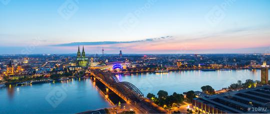 panoramic view of cologne city at sunset  : Stock Photo or Stock Video Download rcfotostock photos, images and assets rcfotostock | RC Photo Stock.: