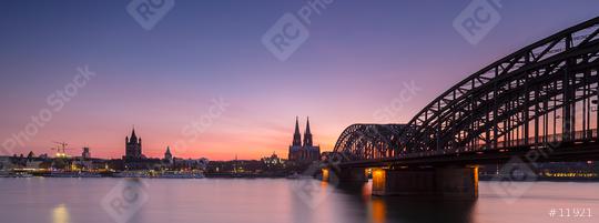 panoramic view of cologne skyline at sunset  : Stock Photo or Stock Video Download rcfotostock photos, images and assets rcfotostock | RC Photo Stock.: