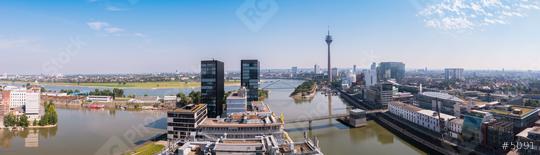 panoramic view of Dusseldorf with tv tower and media harbour  : Stock Photo or Stock Video Download rcfotostock photos, images and assets rcfotostock | RC Photo Stock.: