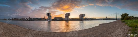 Panorma of Cologne at Sunset  : Stock Photo or Stock Video Download rcfotostock photos, images and assets rcfotostock | RC Photo Stock.:
