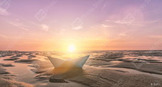 paper boat at the beach of baltic sea, romantic travel concept. copyspace for your individual text.  : Stock Photo or Stock Video Download rcfotostock photos, images and assets rcfotostock | RC Photo Stock.: