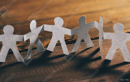Paper Men Teamwork  : Stock Photo or Stock Video Download rcfotostock photos, images and assets rcfotostock | RC Photo Stock.: