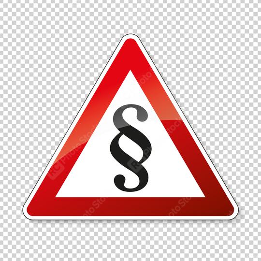 Paragraph, right, law and insurance sign. German traffic sign with Paragraph or attention sign on checked transparent background. Vector illustration. Eps 10 vector file.  : Stock Photo or Stock Video Download rcfotostock photos, images and assets rcfotostock | RC Photo Stock.: