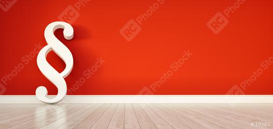 Paragraph smybol against a red wall - law and justice concept image - 3D Illustration  : Stock Photo or Stock Video Download rcfotostock photos, images and assets rcfotostock | RC Photo Stock.: