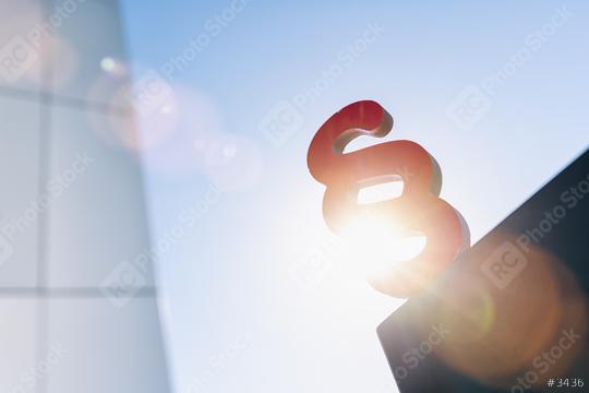 paragraph symbol in the sun at business district  : Stock Photo or Stock Video Download rcfotostock photos, images and assets rcfotostock | RC Photo Stock.: