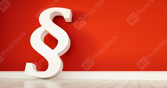 Paragraph Symbol on wall - law concept image - 3D Rendering Illustration  : Stock Photo or Stock Video Download rcfotostock photos, images and assets rcfotostock | RC Photo Stock.:
