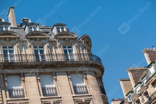 Paris, beautiful Haussmann buildings in a chic area of the french capital   : Stock Photo or Stock Video Download rcfotostock photos, images and assets rcfotostock | RC Photo Stock.: