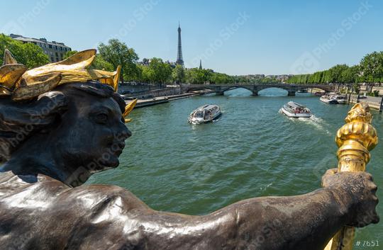 Paris Eiffel Tower and Pont Alexandre III in Paris  : Stock Photo or Stock Video Download rcfotostock photos, images and assets rcfotostock | RC Photo Stock.: