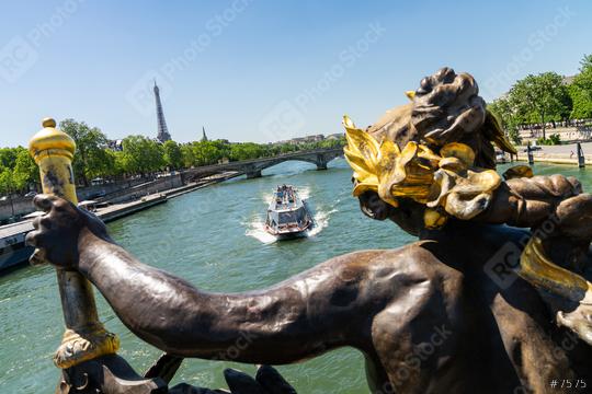 Paris Eiffel Tower and Pont Alexandre III in Paris, France  : Stock Photo or Stock Video Download rcfotostock photos, images and assets rcfotostock | RC Photo Stock.: