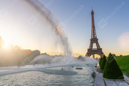 Paris Eiffel Tower at sunset  : Stock Photo or Stock Video Download rcfotostock photos, images and assets rcfotostock | RC Photo Stock.: