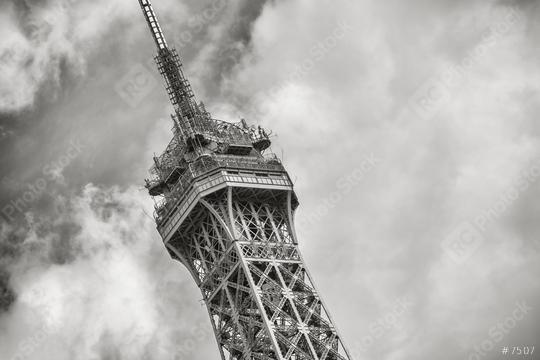Paris Eiffel tower detail close-up in black and white colors  : Stock Photo or Stock Video Download rcfotostock photos, images and assets rcfotostock | RC Photo Stock.: