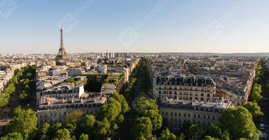 Paris Eiffel Tower with skyline, copyspace for your individual text.  : Stock Photo or Stock Video Download rcfotostock photos, images and assets rcfotostock | RC Photo Stock.: