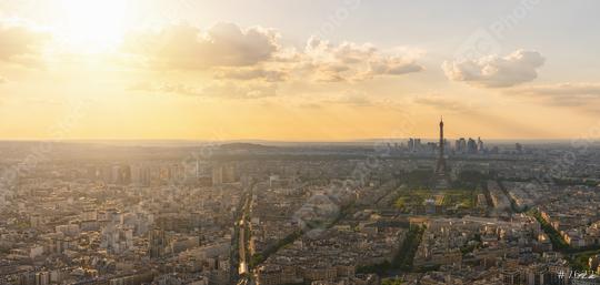 Paris Skyline at sunset with Eiffel Tower  : Stock Photo or Stock Video Download rcfotostock photos, images and assets rcfotostock | RC Photo Stock.: