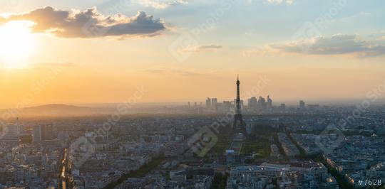 Paris Skyline at sunset with Eiffel Tower view  : Stock Photo or Stock Video Download rcfotostock photos, images and assets rcfotostock | RC Photo Stock.:
