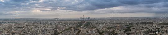 Paris Sykline Panorama with dramatic cloudy sky  : Stock Photo or Stock Video Download rcfotostock photos, images and assets rcfotostock | RC Photo Stock.: