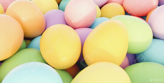 pastel colored easter eggs - 3D Rendering  : Stock Photo or Stock Video Download rcfotostock photos, images and assets rcfotostock | RC Photo Stock.: