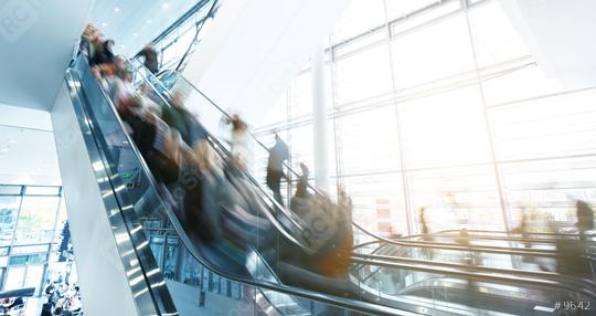 People in motion at escalators in a shopping mall  : Stock Photo or Stock Video Download rcfotostock photos, images and assets rcfotostock | RC Photo Stock.: