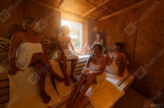 People sitting in a sauna, some talking and relaxing together in hot finnish sauna. dramtic light with Steam, spa and wellness concept.  : Stock Photo or Stock Video Download rcfotostock photos, images and assets rcfotostock | RC Photo Stock.: