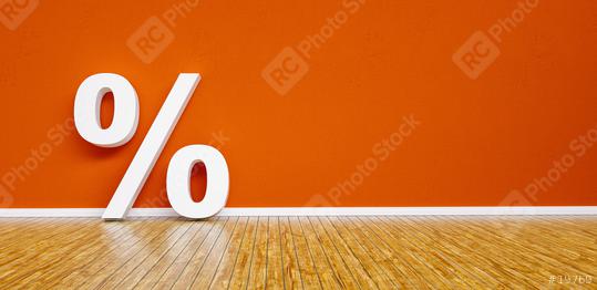percentage Sign Leaning on a red wall - 3D Rendering  : Stock Photo or Stock Video Download rcfotostock photos, images and assets rcfotostock | RC Photo Stock.:
