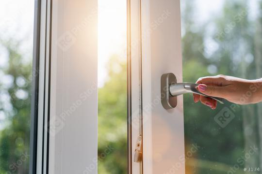 person opens a window with sunlight  : Stock Photo or Stock Video Download rcfotostock photos, images and assets rcfotostock | RC Photo Stock.: