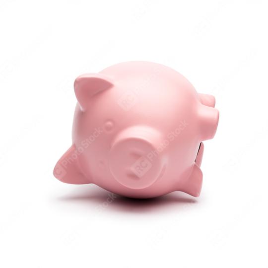 Piggy bank lying on the side  : Stock Photo or Stock Video Download rcfotostock photos, images and assets rcfotostock | RC Photo Stock.: