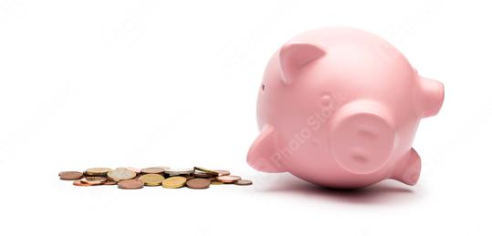 Piggy bank was robbed  : Stock Photo or Stock Video Download rcfotostock photos, images and assets rcfotostock | RC Photo Stock.: