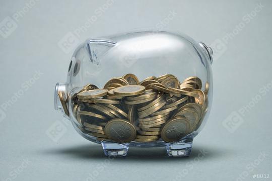 piggy bank with coins  : Stock Photo or Stock Video Download rcfotostock photos, images and assets rcfotostock | RC Photo Stock.: