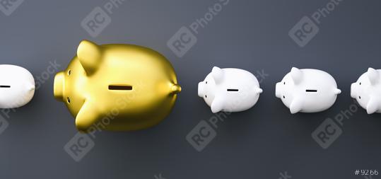 piggy banks in a row, investment and development concept image  : Stock Photo or Stock Video Download rcfotostock photos, images and assets rcfotostock | RC Photo Stock.: