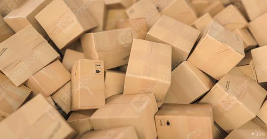 Pile of brown cardboard boxes background header, logistics and delivery concept image  : Stock Photo or Stock Video Download rcfotostock photos, images and assets rcfotostock | RC Photo Stock.: