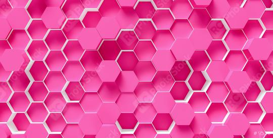 pink Hexagon Background - 3D rendering - Illustration   : Stock Photo or Stock Video Download rcfotostock photos, images and assets rcfotostock | RC Photo Stock.:
