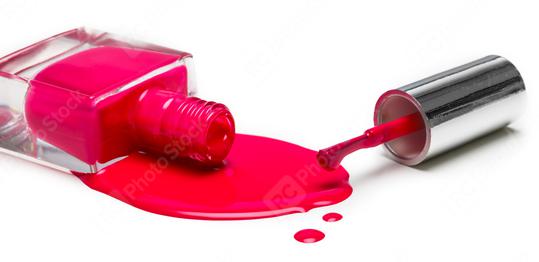 pink nail polish bottle on white background  : Stock Photo or Stock Video Download rcfotostock photos, images and assets rcfotostock | RC Photo Stock.: