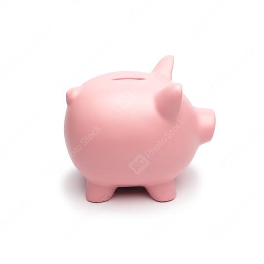 Pink Piggy Bank isolated on white  : Stock Photo or Stock Video Download rcfotostock photos, images and assets rcfotostock | RC Photo Stock.:
