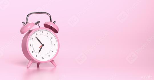 Pink vintage alarm clock with bright Pink background. Minimal creative concept, with copyspace for your individual text.  : Stock Photo or Stock Video Download rcfotostock photos, images and assets rcfotostock | RC Photo Stock.: